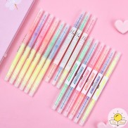 Set 3/6 bút highlight 2 đầu đánh dấu màu Pastel, bút nhớ nhiều màu HI02 Tuệ Minh