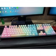 Set keycap Rainbow thick PBT Ninja và Intop PBT doubleshot 108 led phím cho bàn phím cơ