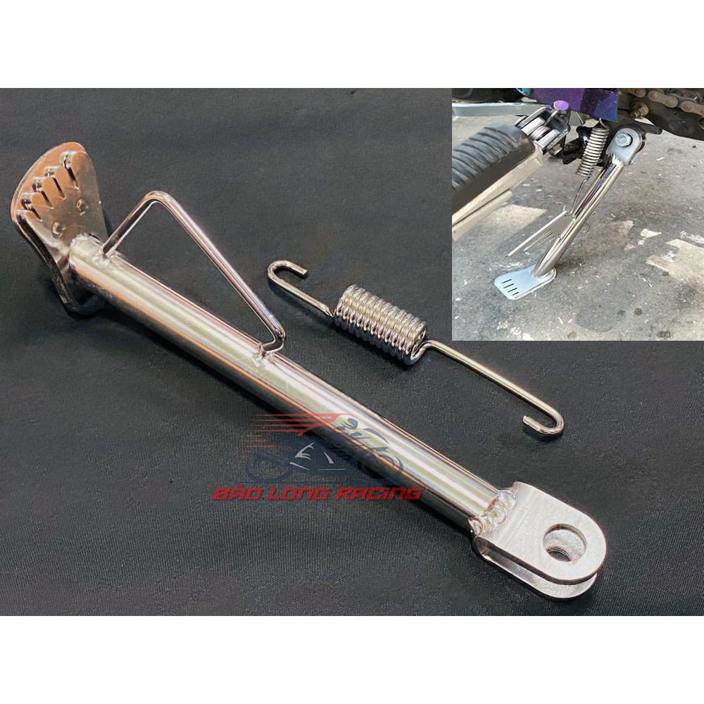 Chân chống Kiểu Bàn Chân Inox 304 gắn nhiều loại xe máy Đúng chất INox 304 sáng bóng bền