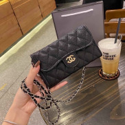 Túi Đeo Chéo Ví Cầm Tay Da Hạt Sần