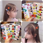 com bo 10 vỉ kẹp tóc cho bé chuyên sỉ sll