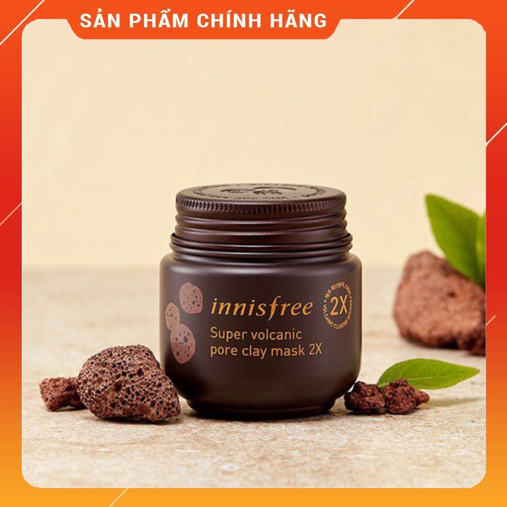 Mặt nạ đất sét Hàn Quốc Innisfree Super Volcanic Pore Clay Mask 2X 100ml