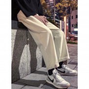 Quần Ống Rộng Dáng Suông Kaki Nam Nữ Ulzzang