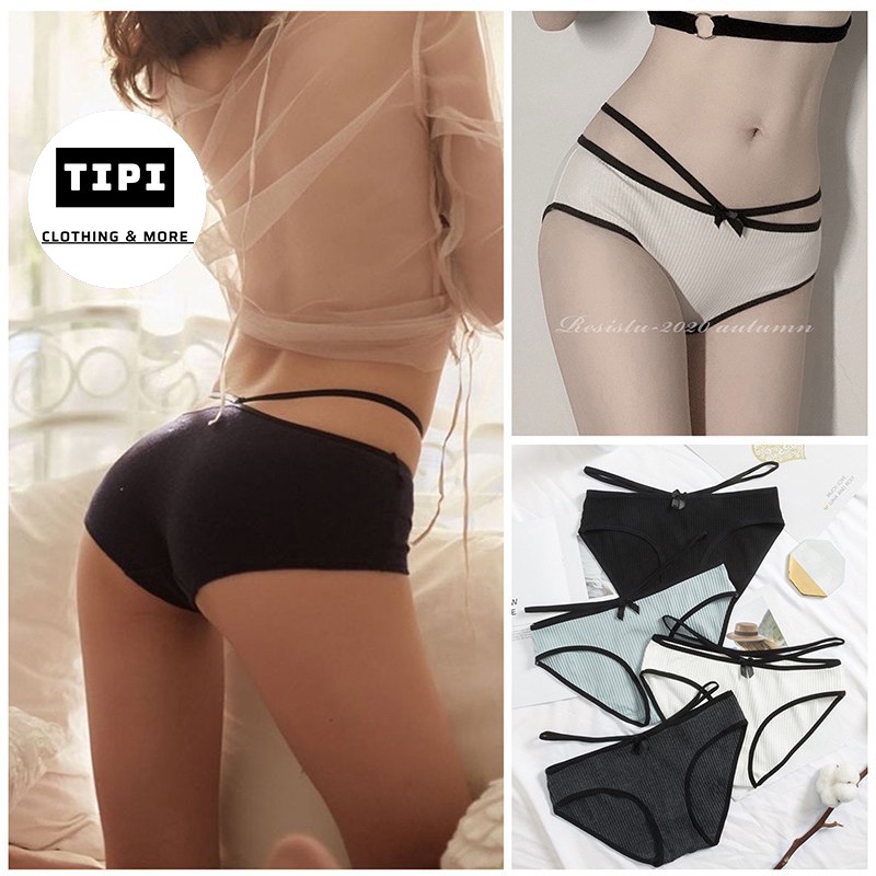 Quần lót gân tăm hình cánh bướm