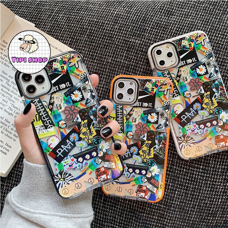 Ốp iphone - Ốp lưng cao cấp Peaceminusone viền màu chống rơi ( có 11 + 11promax)