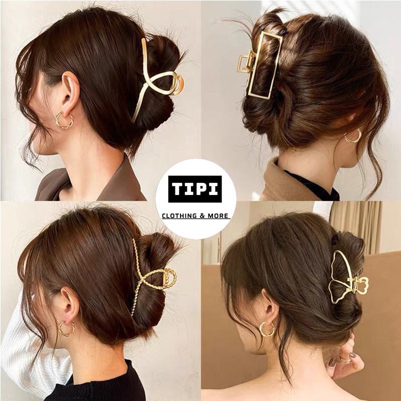  Kẹp tóc kim loại phong cách hàn quốc nhiều mẫu