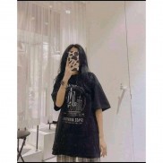 Áo thun in tay lỡ nữ freesize phông form rộng dáng Unisex zan mặc cặp nhóm lớp Cama store M27