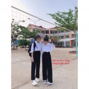 Quần Suông nữ chất vải tuyết mưa - Kiểu quần tây nữ- Đi làm - đi học- đi chơi - Tôn dáng MR 01