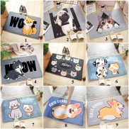 Thảm lau chân lông mịn chống trơn trượt, thảm chùi chân phòng khách