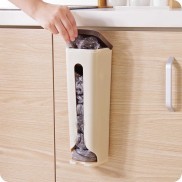 Thùng đựng túi rác nhà bếp gắn tường, hộp đựng túi nilong dán tường tiện lợi