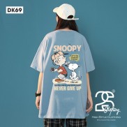 Áo Thun Nam Tay Ngắn In Gấu 3D 2S Clothing, Áo Thun Nữ Phom Rộng Basic Snoopy DK69