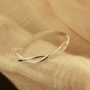Nhẫn nửa vòng xoắn bạc S925 LANN