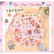 Sticker 1 tấm hoạt hình cưng xỉu - taphoagaunho