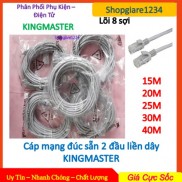 Dây cáp mạng KINGMASTER CAT5E 15M-20M-25M-30M-40M Đúc Sẵn 2 Đầu - Hàng Chính Hãng - Loại Tốt