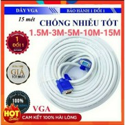 Dây VGA Lõi Đồng 1.5m 3m 5m 10m hàng chuẩn 3+4 chất lượng cao-cáp 2 đầu VGA đực xịn tố