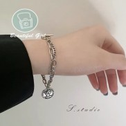 Vòng Tay Hợp Kim Mặt Hình Chân Dung Phong Cách Retro Cho Nữ