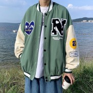 Áo Khoác Nữ, Áo Bomber Chữ N 3 Màu Chất Nhung Tăm Siêu Hot