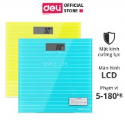 Cân điện tử sức khỏe Deli - dành cho gia đình - Xanh/ Vàng - 8880