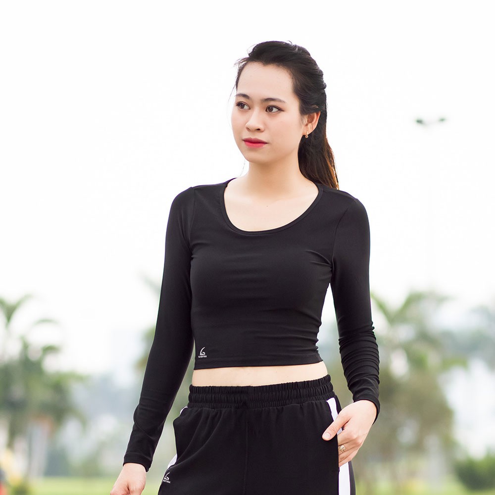 Áo tập thể thao Croptop Dài tay tập gym, yoga , erobic