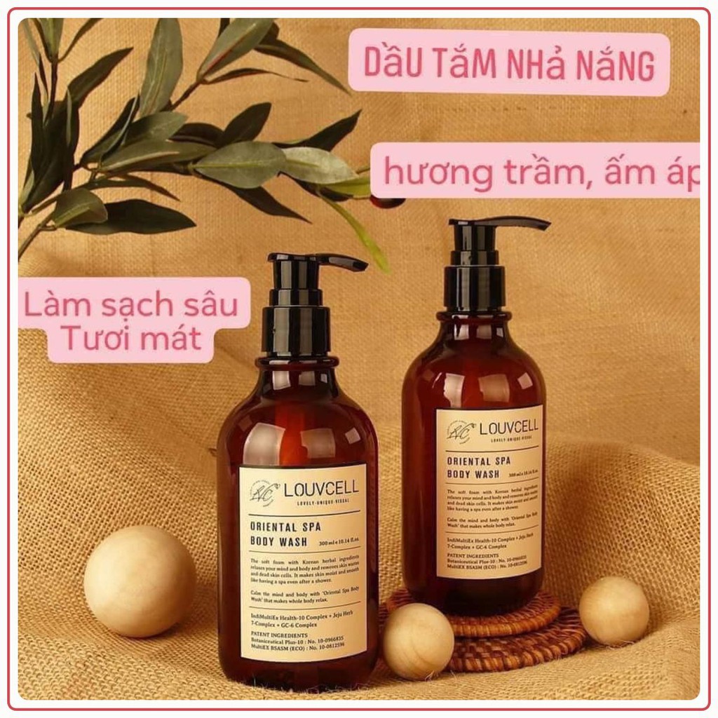 SỮA TẮM / Dầu Tắm Đông y Nhả Nắng Louvcell Oriental Spa Body Wash 300 ML