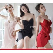 Váy Đầm ngủ lụa ren hai dây có đệm ngực ( Nhiều màu sắc) SEXY CÓ ĐỆM Có Clip quay NHÉ Ạ