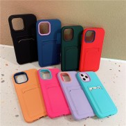 iPhone 13 Pro Max Ốp điện thoại có ngăn đựng thẻ cho Iphone 12 Mini Pro Max 11 Pro Max Xr Xs Max 6 7 8 Plus