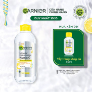 Nước làm sạch và tẩy trang cho mọi loại da Garnier Micellar Water 400ml