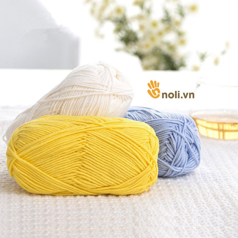 Cuộn Len Milk Cotton 125gr loại 1 (Mã 21 đến 40)