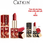 Son Môi Catkin Màu Lì Chống Thấm Nước Lâu Trôi Có Dưỡng Thiết Kế Vỏ Họa Tiết Trung Hoa Sang Trọng 3.6g