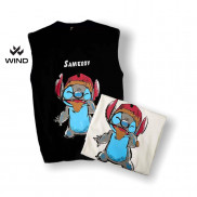 Áo ba lỗ Unisex WIND form rộng sát nách cotton Samexoy tanktop nam nữ oversize