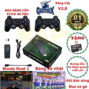 Máy Chơi Game Stick 4k HDMI 3500 game + thêm 20 game mới, game việt hóa, máy điện tử 4 nút cầm tay không dây.
