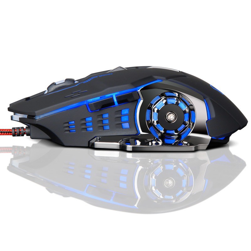 Chuột gaming bánh xe RGB có dây dù thích hợp cho game thủ