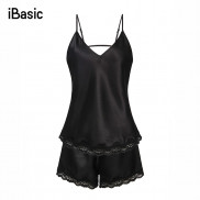 Bộ đồ mặc nhà satin iBasic HOMY015