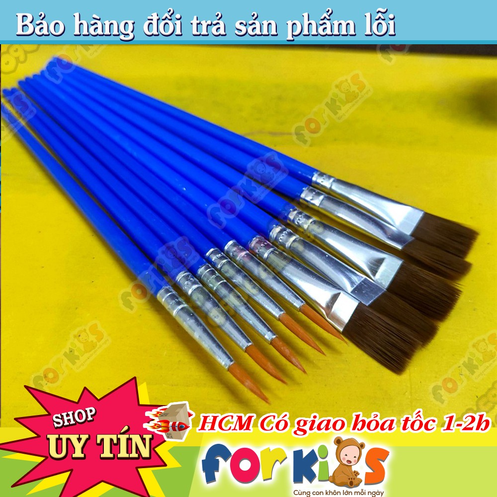 Cọ vẽ màu nước, cọ vẽ lớn nhỏ cho bé tô màu nước