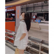 Áo sơ mi cách điệu cài cúc sườn - Áo sơ mi đi học/công sở xinh