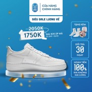 Giày sneaker Air Force 1 All White chính hãng cho nam nữ, AF1 trắng chính hãng thấp cổ, fullbox Present Original Sneaker
