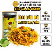 Khô gà lá chanh 300g ăn liền loại 1, đồ ăn vặt Hà My ngon mê ly