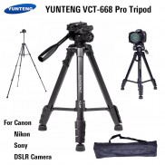 Chân máy ảnh YUNTENG VCT-668 ( Chính hãng)-China . Tặng kẹp điện thoại