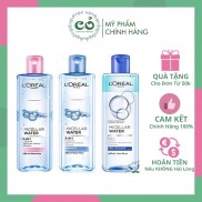 Nước Tẩy Trang L'oreal Tẩy Sạch Lớp Makeup Không Khô Da Loreal Paris 3-in-1 Micellar Water 400ml