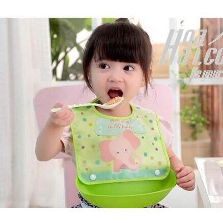 Yếm Máng ăn dặm tháo rời cho bé