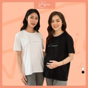 Áo bầu L'amme T-Shirt chất liệu cotton, thấm hút mồ hôi tốt, dáng suông rộng dễ mặc thiết kế bởi LAMME