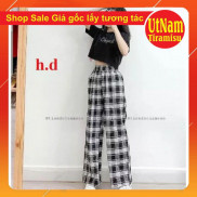 SÉT ĐỒ NỮ Sét trang phục áo croptop Ojectt + Quần kẻ ống suông form thụng Unisex