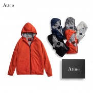 Áo khoác gió nam GILO ATINO trẻ trung vải gió lót lông AG009