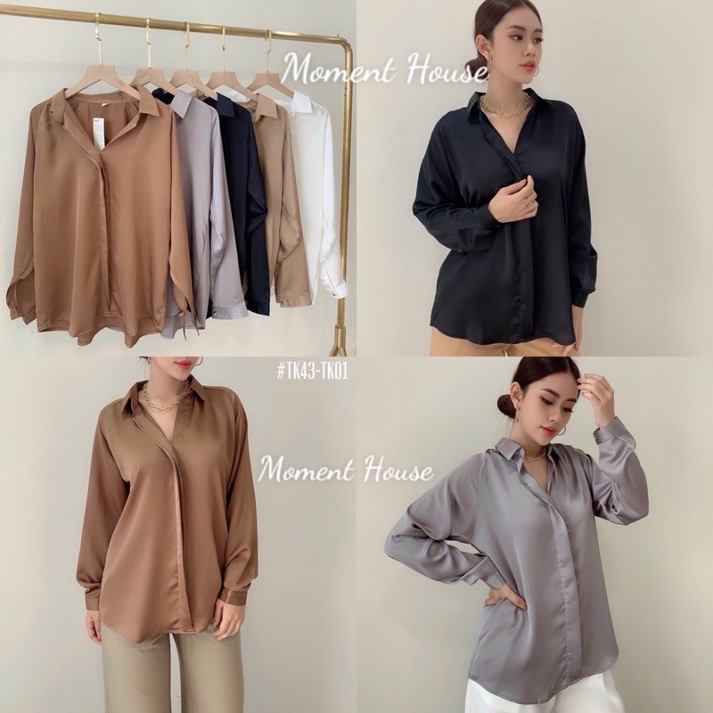 SƠ MI LỤA SATIN HÀNG THIẾT KẾ