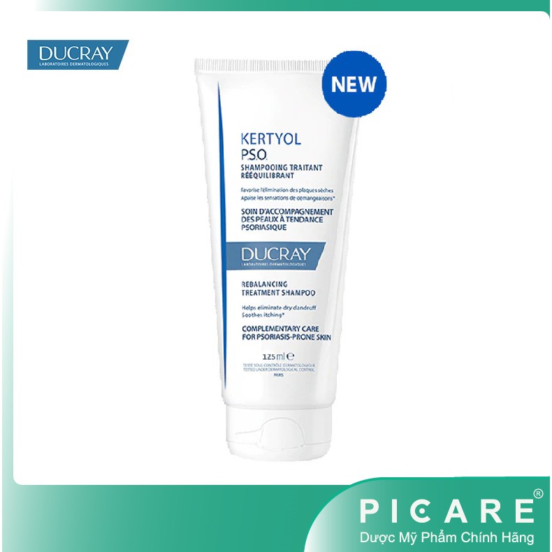 Ducray Dầu Gội Giảm Gàu Mảng Kertyol PSO Rebalancing Shampoo 125ml