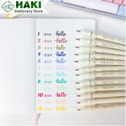 Bút lông HAKI màu sắc cổ điển, bút lông vẽ trang trí sổ vở DIY B24