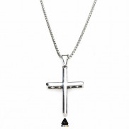 Dây chuyền nam, nữ Helios Cross hoa văn DC108