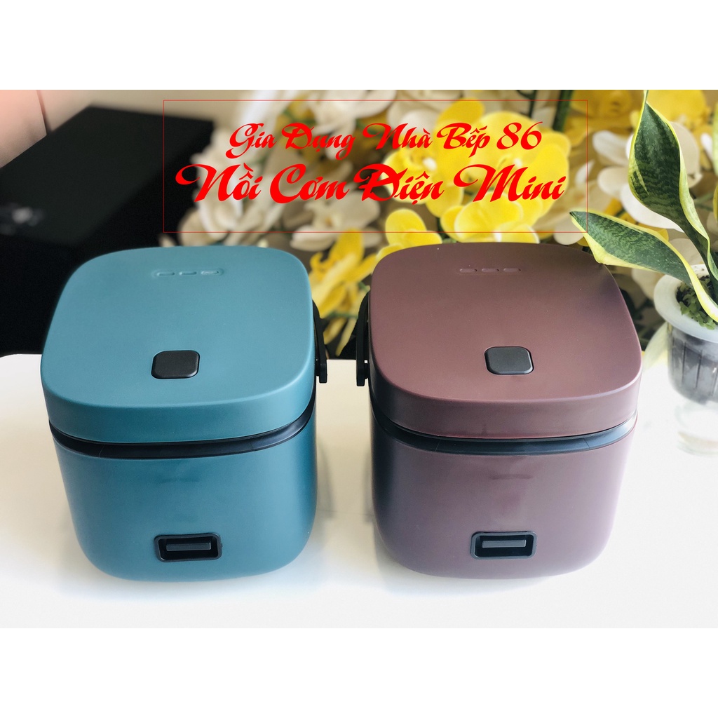 Nồi Cơm Điện Mini Đa Năng Cho 1 Đến 2 Người, Chống Dính, Nấu Nhanh, Ngon Cơm, Tự Ngắt Điện Chống Cháy Cơm