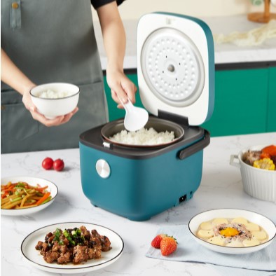 Nồi Cơm Điện 2L Cho 2 Đến 3 Người, Chống Dính, Nhỏ Gọn, Nấu Nhanh, Ngon Cơm, Tự Ngắt Điện Khi Cơm Chín Chống Cháy Cơm