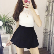 Chân váy tiểu thư dáng ngắn- hai tầng